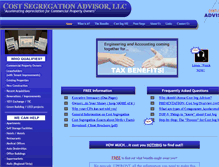 Tablet Screenshot of costsegadvisor.com